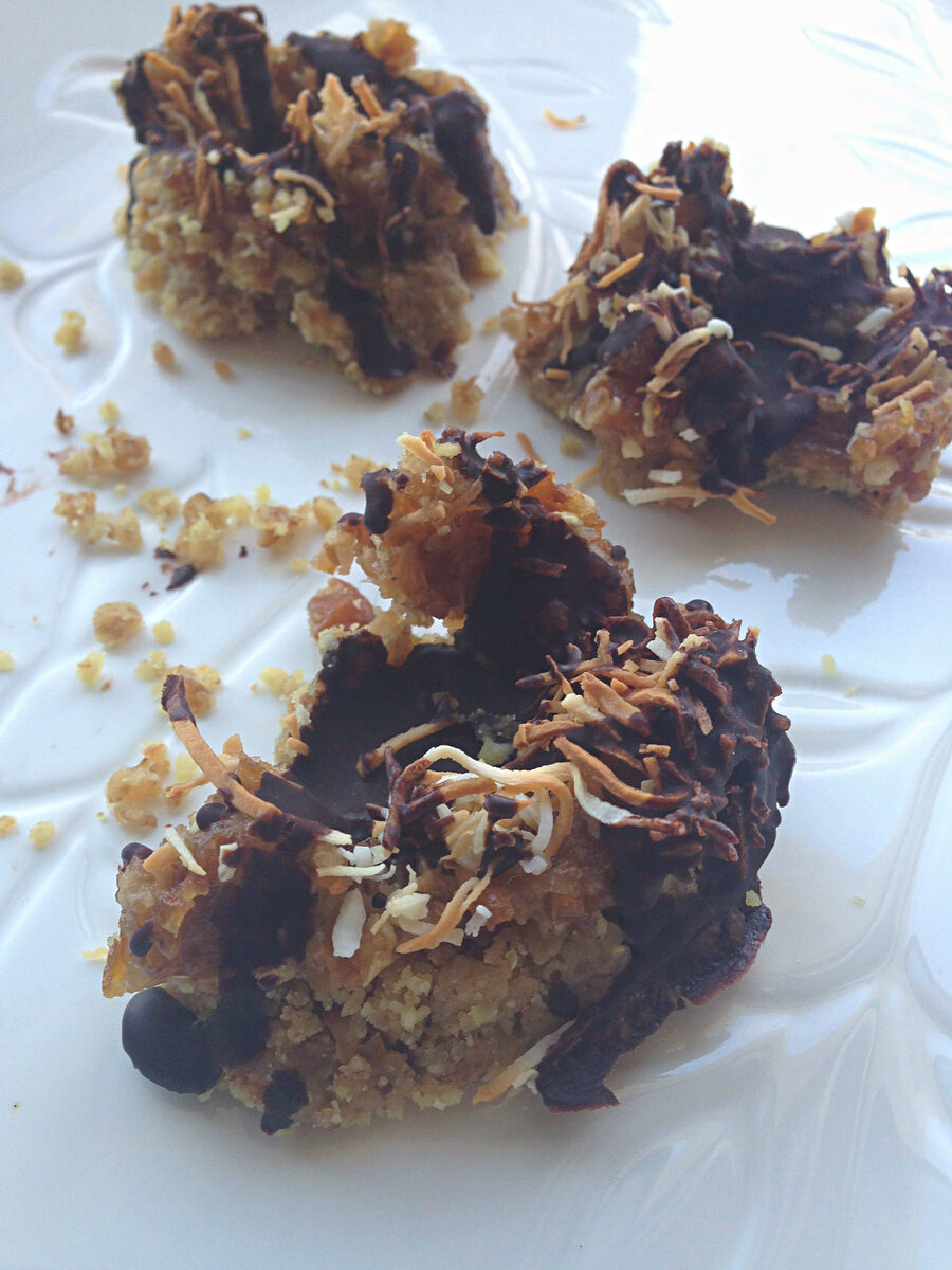 No Bake Chocolate Coconut Date Cookies (Raw Samoas)