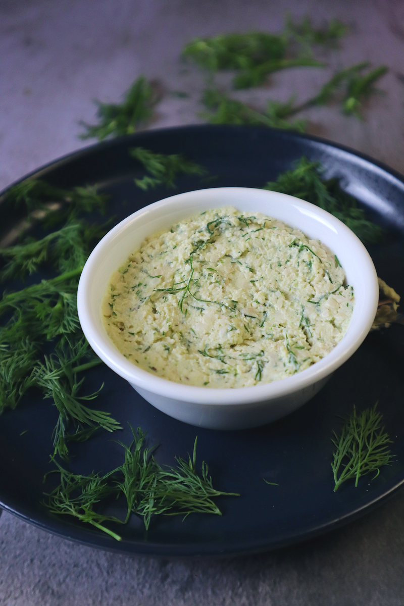 Vegan Cream Cheese Recipe (Dill)