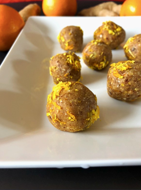 No Bake Date Energy Balls Recipe (with Ginger & Orange)