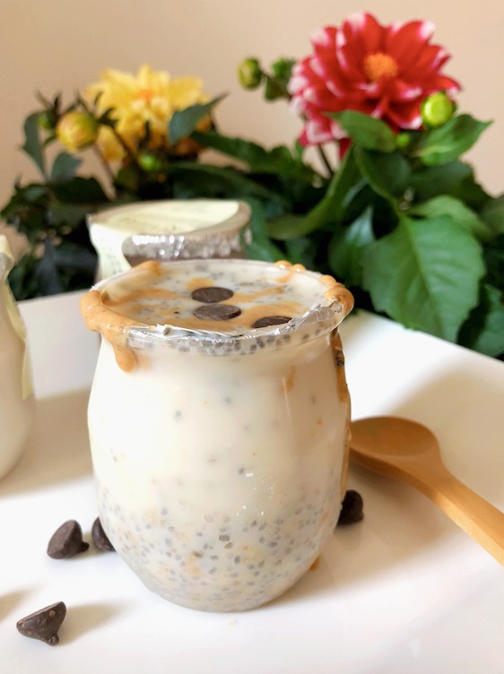 Vegan Breakfast Peanut Butter Chia Pudding