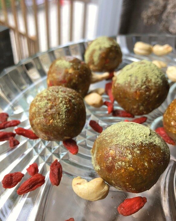 Matcha Balls Recipe (Goji Berry Energy Bites)