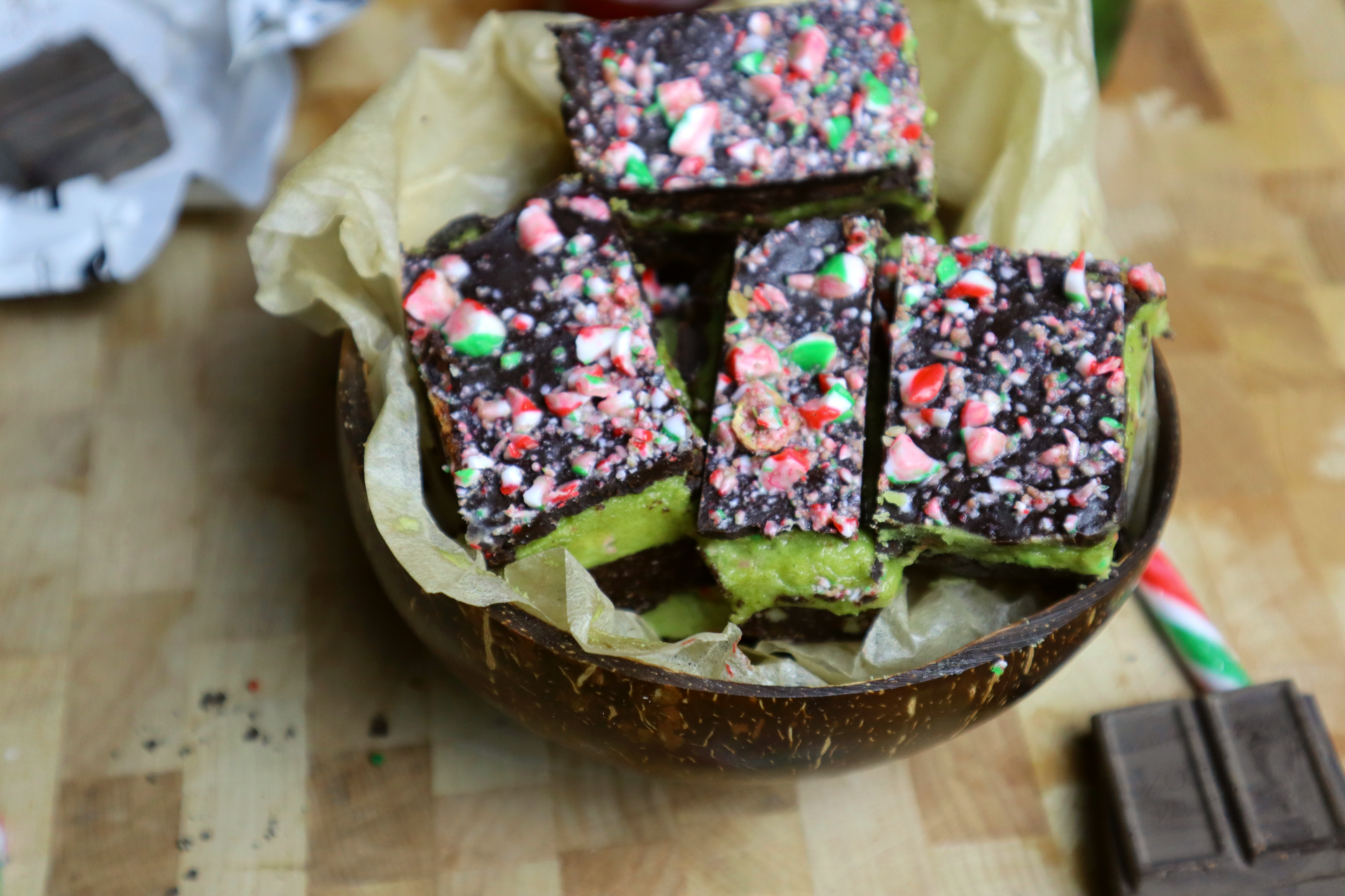 Peppermint Matcha Nanimo Bars Recipe (without Custard Powder)