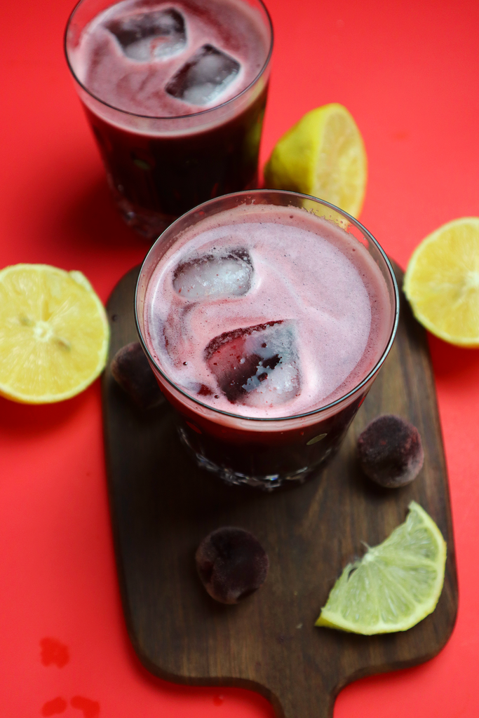 Blueberry Cherry Lemonade