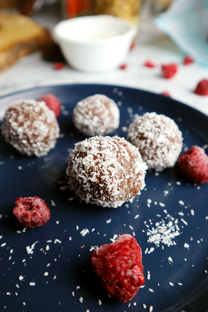 Raspberry Lamington Bites