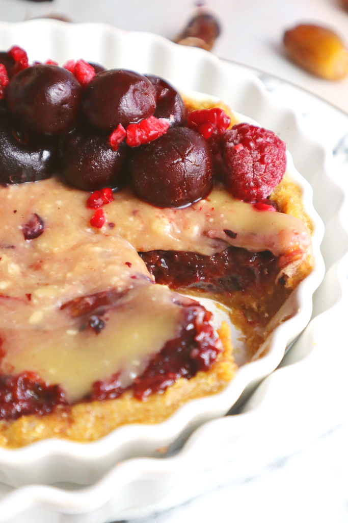 Cherry White Chocolate Tart