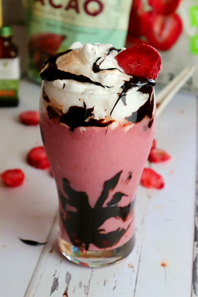 Chocolate Covered Strawberry Milkshake