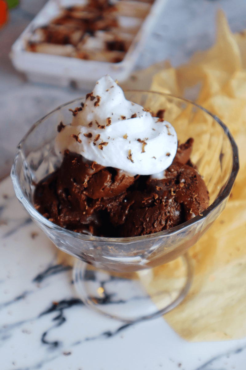 Vegan Keto Ice Cream Recipe (Chocolate Sorbet)