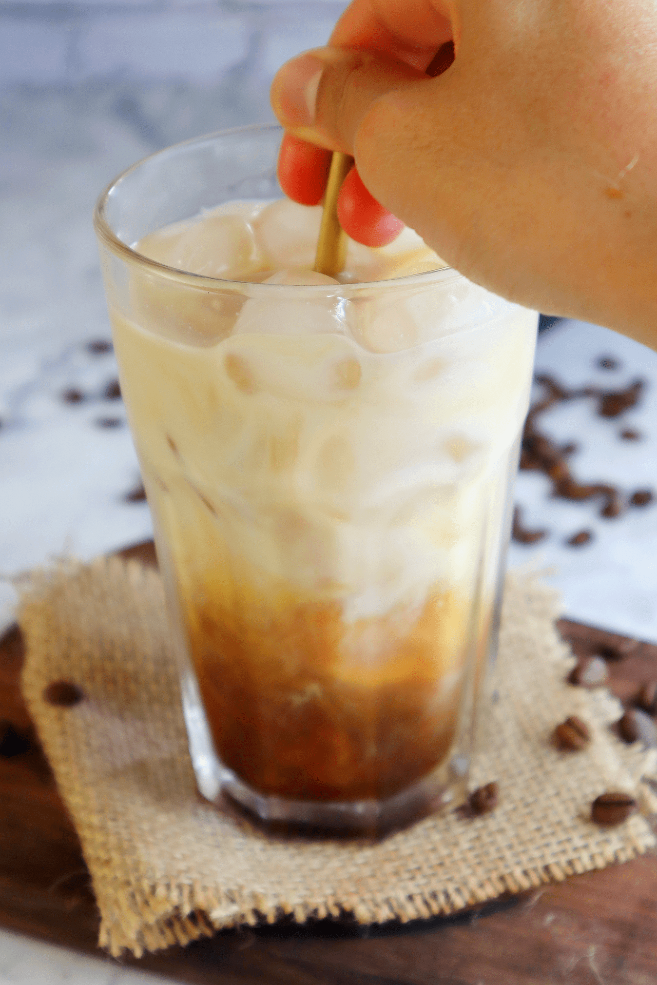 Iced Vanilla Matcha Latte (Starbucks Copycat) - Baking Ginger