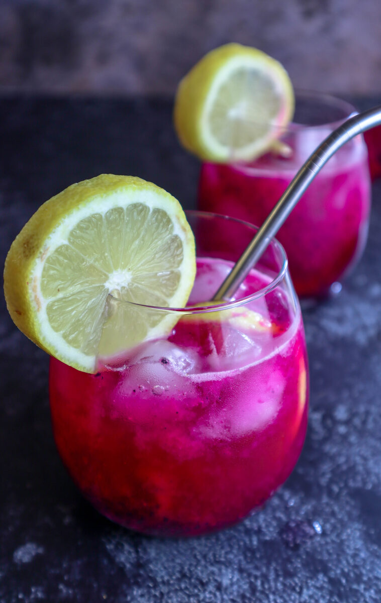 Iced Pink Dragon Fruit Refresher Tea