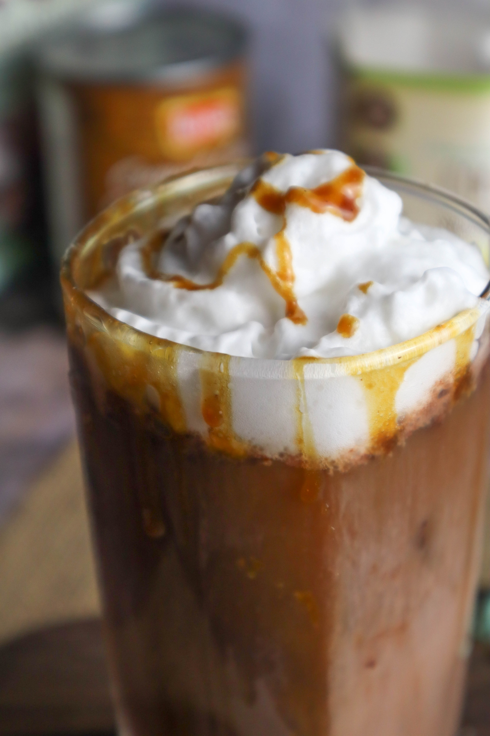 Homemade Caramel Iced Latte Recipe - The Little Blog Of Vegan