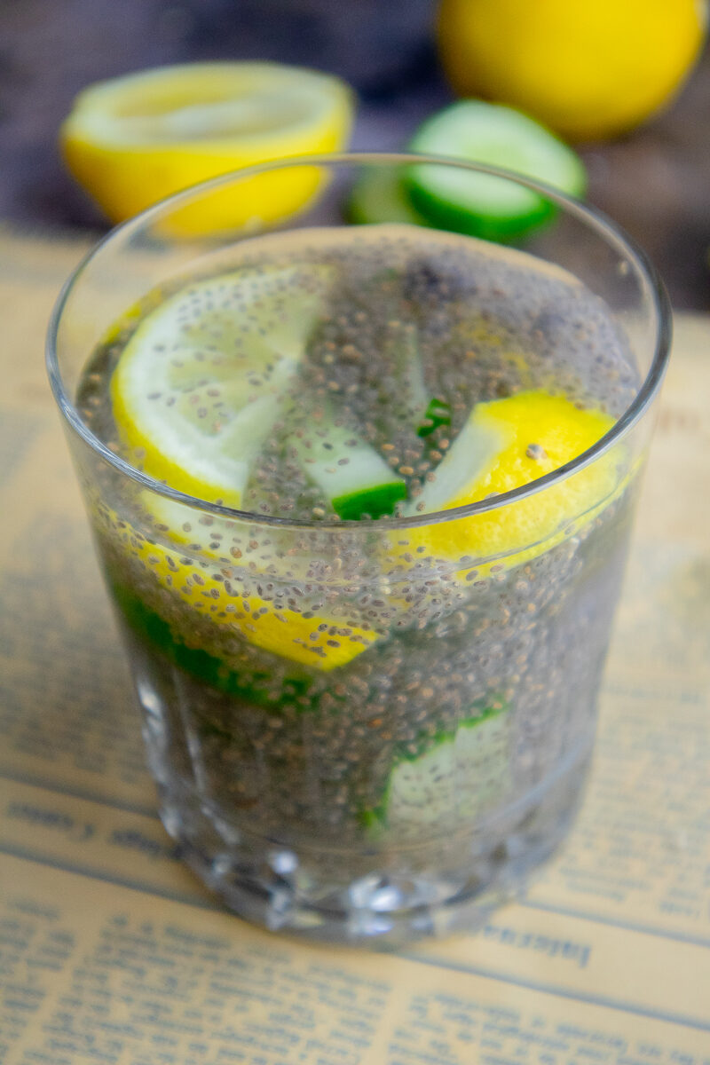 Chia Seed Lemon Water (‘Internal Shower Drink’)