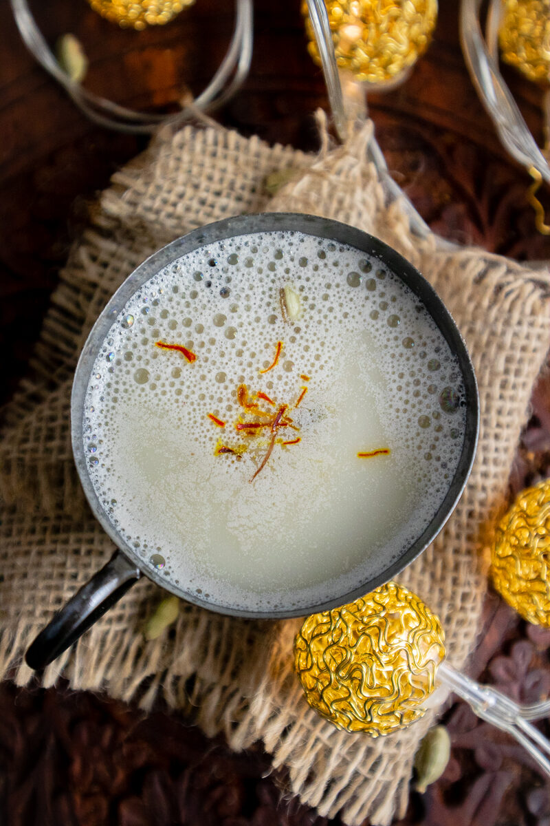 Warm Cardamom Milk (Elaichi Doodh)