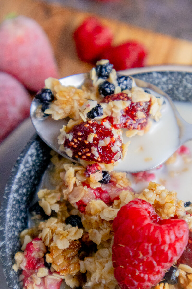 Homemade Vegan Triple Berry Granola Recipe