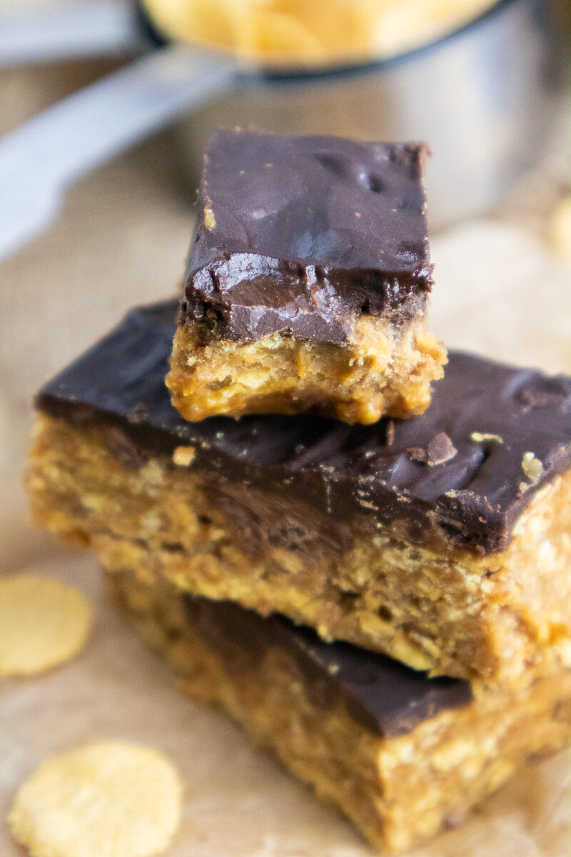 Homemade Vegan Butterfinger Candy Bars (Without Candy Corn)