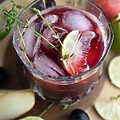 Sweet Cherry & Apple Thyme Mocktail Recipe