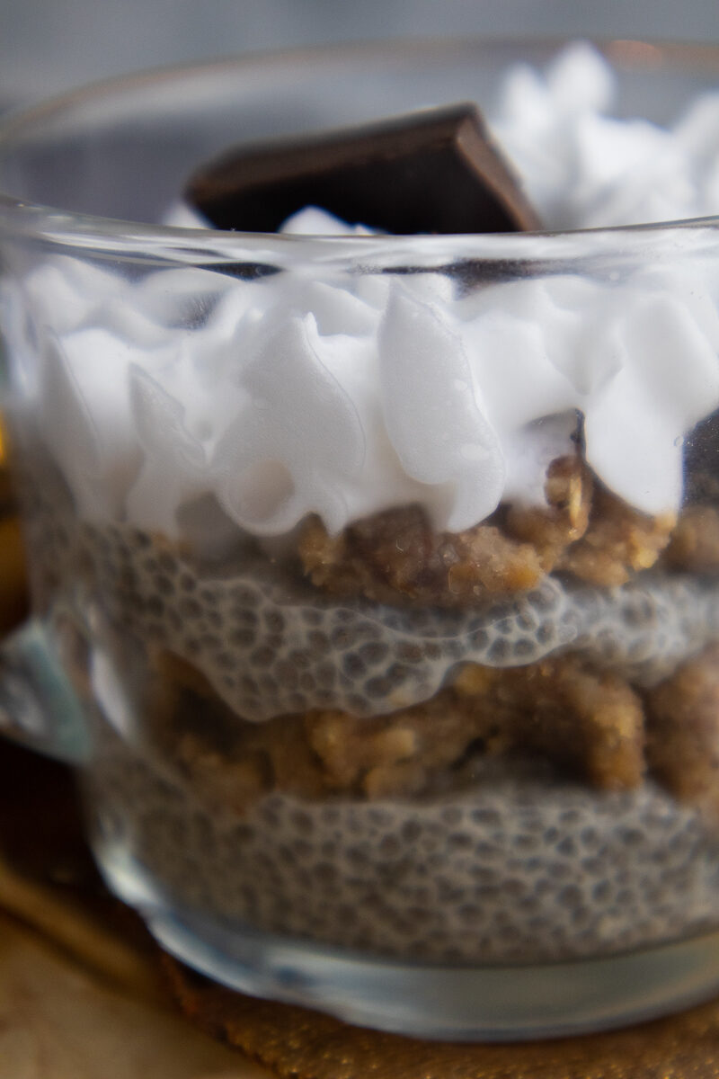 Chocolate Chip Cookie Dough Chia Seed Pudding