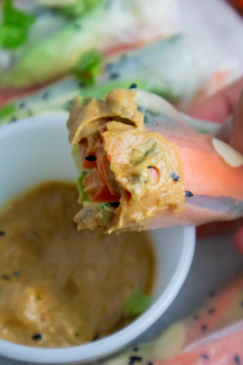 Vegan 5-Minute Thai Peanut Dipping Sauce Recipe