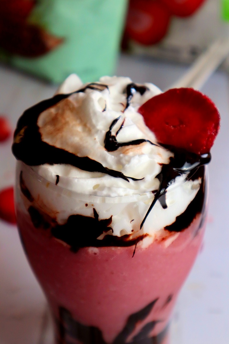 Vegan Chocolate Covered Strawberry Milkshake Recipe