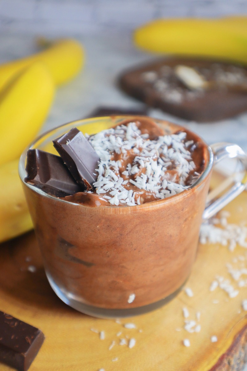 Vegan Chocolate Coconut Banana Ice Cream Recipe